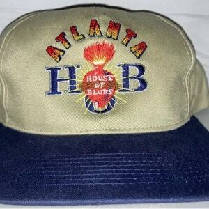 Vintage Atlanta House of Blues Snapback hat cap rare 90s concert hip hop rap